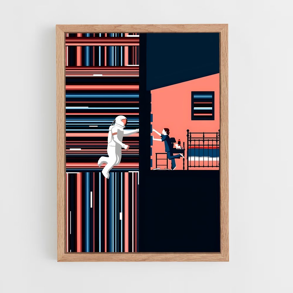 Poster L'Horizon Inconnu – affiche Art spatial (vue 4)